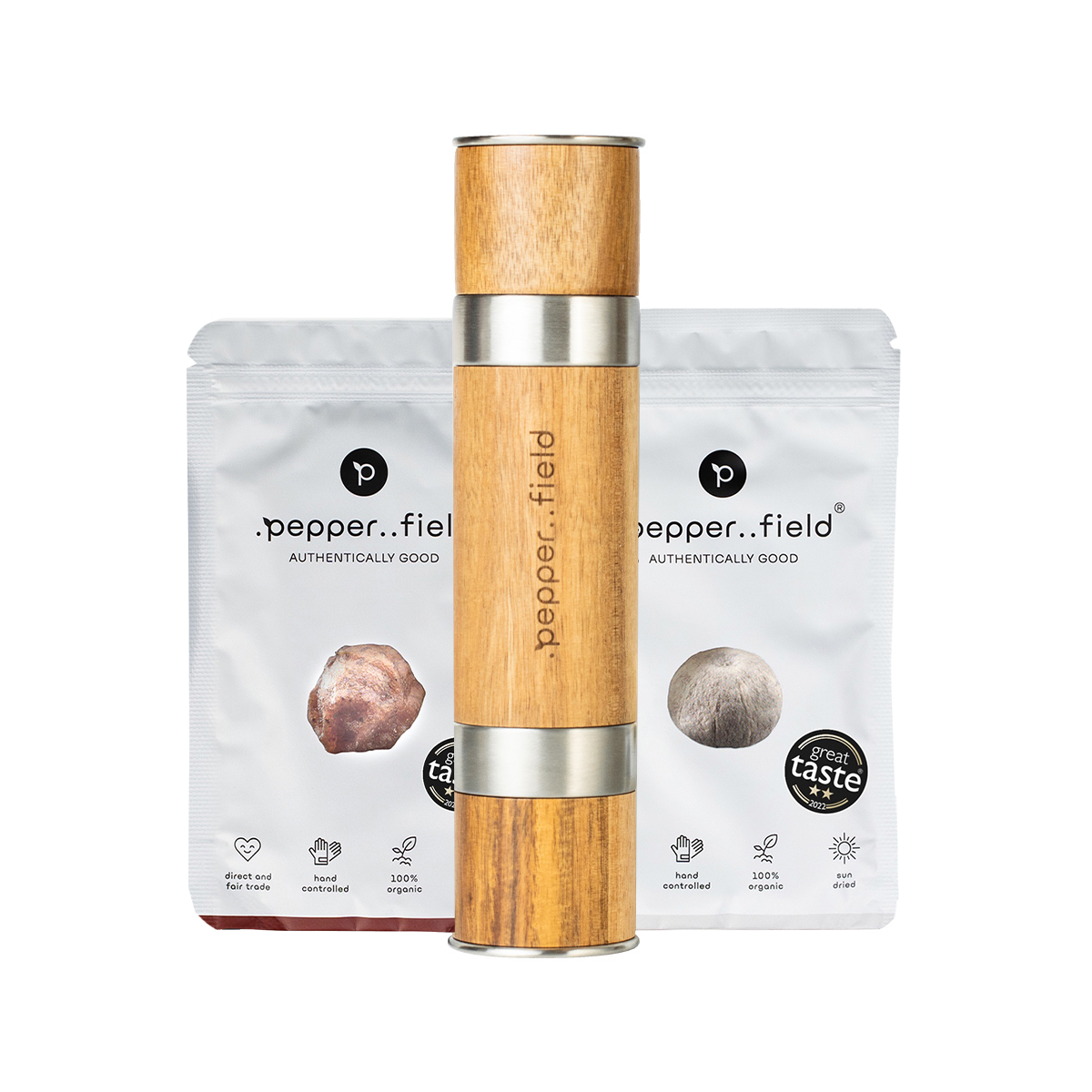 DUOMILL double grinder + 20g of red and white Kampot pepper for FREE
